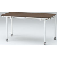 【組立設置込】イトーキ 会議 折りたたみテーブル 角型（キャスター脚） 幅1400×奥行700×高さ720mm AFF-1407HNCL-WK 1台（直送品）