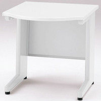 【組立設置込】イトーキ オフィスデスク CZサイドテーブル （D70用） ホワイト 幅700×奥行850×高さ700mm 1台（直送品）
