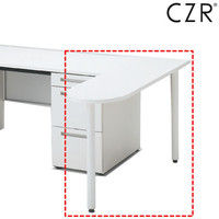 【組立設置込】イトーキ ミーティングテーブル CZRシリーズ D60用 ホワイト 幅350×奥行1300×高さ720mm 1台（直送品）