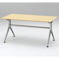 【組立設置込】イトーキ 会議テーブルDDシリーズ（180°脚・角型） フェアメープル 幅1500×奥行750×高さ700mm 1台（直送品）