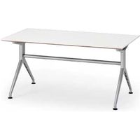 【組立設置込】イトーキ 会議テーブルDDシリーズ（180°脚・角型） ホワイト 幅1500×奥行750×高さ700mm 1台（直送品）