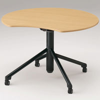 【組立設置込】イトーキ テーブル ソレイユ アップル型 フルスペック ブラック×ファインウォールナットL 幅1050×奥行1010×高さ1000mm（直送品）