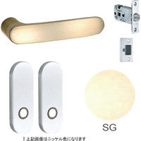 川口技研 レバーハンドルミニケース小判座空錠セット LS-33-1K13-SG 1SET（ハンドル1個+座セット1セット）（直送品）