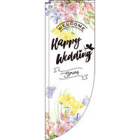 イタミアート happy wedding spring 花 R のぼり （棒袋仕様） 0400007RIN（直送品）