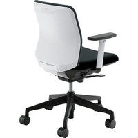 【組立設置込】内田洋行 カリッサ/CRF-125C-WSB PU 単色 ブラック/ブラック 5-348-3780 1脚（直送品）