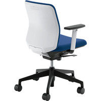 【組立設置込】内田洋行 カリッサ/CRF-125C-WSB PU 単色 ブルー/ブルー 5-348-3784 1脚（直送品）