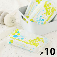 おしりふき 水99.9％ あかちゃんのふんわりおしりふき 1セット（80枚入×10個） レック  オリジナル