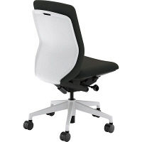 【組立設置込】内田洋行 KRENE/KRA-300WC PA クロス ハイ ホワイトシェル 肘なし ホワイト/ブラック 5-353-3020 1脚（直送品）