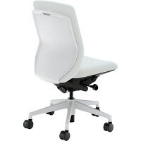 【組立設置込】内田洋行KRENE/KRA-300WC PA クロス ハイ ホワイトシェル 肘なし ホワイト/ホワイトグレイ 5-353-3022 1脚（直送品）