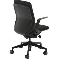 【組立設置込】内田洋行 クレネ（KRENE）/KRA-310BC PA クロス ハイシェル L型肘 ブラック/ブラック 5-353-3110 1脚（直送品）