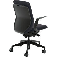 【組立設置込】内田洋行 クレネ（KRENE）/KRA-310BC PA クロス ハイシェル L型肘 ブラック/ダークグレイ 5-353-3111 1脚（直送品）