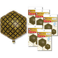 IB六角形14.千代紙 菊と桜 赤 PKG（和柄） 0201333901 1セット