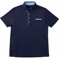 自重堂 半袖BDポロシャツ（男女兼用） ネービー S WH90918（取寄品）