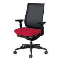 トラスコ中山 TRUSCO オフィスチェア 肘付 青 T-10A-B 1脚 408