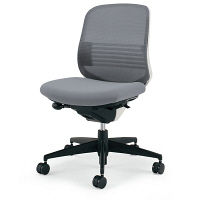 【組立設置込】コクヨ オフィスチェア シロッコ ローバック ランバーサポート付 カーペット用 ホワイト×ソフトグレー 1脚（直送品）