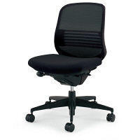 【組立設置込】コクヨ オフィスチェア シロッコ ローバック ランバーサポート付 カーペット用 ブラック×ブラック 1脚（直送品）