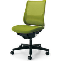 【組立設置込】コクヨ オフィスチェア ミトラ ランバーサポート付 フローリング用 ホワイト×ライトオリーブ 1脚（直送品）