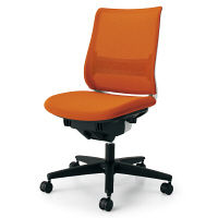 【組立設置込】コクヨ オフィスチェア ミトラ ランバーサポート付 カーペット用 ホワイト×タンジェリン 1脚（直送品）