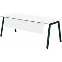 【組立設置込】コクヨ マネージメントテーブル サイビ ティーエックス 幅2000×奥行800×高さ720mm ホワイト×ブラック 1台（直送品）
