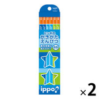 【アウトレット】トンボ鉛筆 かきかた鉛筆プレーンM6B 1セット(24本：12本入×2） KB-KPM02-6B