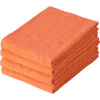テンダイ 美容室のスレン染めタオル オレンジ C218628 3パック（計12枚）（直送品）