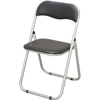 永井興産 折りたたみイス ブラック NK-006 BK 1セット（6脚入）（直送品）