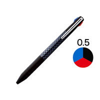 ジェットストリーム 3色ボールペン 0.5mm スリムコンパクト ブラック軸 黒 SXE3JSS05.24 三菱鉛筆uniユニ