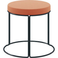 【組立設置込】コクヨ CK-750 ロースツール 黒脚 ソフトテラコッタ 1脚（直送品）