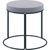 【組立設置込】コクヨ CK-750 ロースツール 黒脚 ホワイトグレー 1脚（直送品）