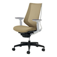 【組立設置込】コクヨ デュオラ ハイバック 可動肘 ランバーサポート無 樹脂脚ブラック メッシュ フローリング用 ホワイト×ソフトベージュ 1脚（直送品）