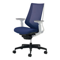 【組立設置込】コクヨ デュオラ ハイバック 可動肘 ランバーサポート無 樹脂脚ブラック メッシュ フローリング用 ホワイト×ディープパープル 1脚（直送品）