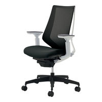 【組立設置込】コクヨ デュオラ ハイバック 可動肘 ランバーサポート無 樹脂脚ブラック メッシュ フローリング用 ホワイト×ブラック 1脚（直送品）
