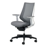 【組立設置込】コクヨ デュオラ ハイバック 可動肘 ランバーサポート無 樹脂脚ブラック メッシュ フローリング用 ホワイト×ソフトグレー 1脚（直送品）