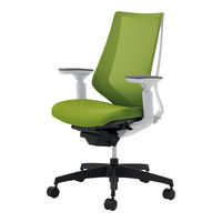 【組立設置込】コクヨ デュオラ ハイバック 可動肘 ランバーサポート無 樹脂脚ブラック メッシュ フローリング用 ホワイト×ライトオリーブ 1脚（直送品）