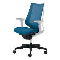 【組立設置込】コクヨ デュオラ ハイバック 可動肘 ランバーサポート無 樹脂脚ブラック メッシュ フローリング用 ホワイト×ターコイズ 1脚（直送品）