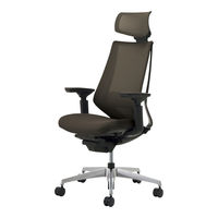 【組立設置込】コクヨ デュオラ ヘッドレスト付 可動肘 ランバーサポート有 アルミ脚 メッシュ カーペット用 ブラック×ダークグレージュ 1脚（直送品）