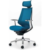 組立設置込】コクヨ デュオラ ヘッドレスト付 アルミ肘 ランバー 