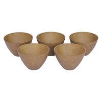 木目マルチボウル ライトブラウン 1セット（5個）食洗機乾燥機対応・日本製・耐熱温度140℃