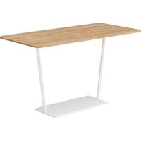 【組立設置込】コクヨ リージョン ハイテーブル T字脚 角形 白脚 メラミン天板