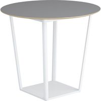 【組立設置込】コクヨ リージョン ハイテーブル 円形 白脚 リノリウム天板 幅1200×奥行1200×高さ1002mm