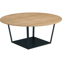 【組立設置込】コクヨ リージョン ミドルテーブル 円形 黒脚 メラミン天板
