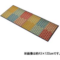イケヒコ キッチンマット 国産い草 シンプル 滑りにくい加工 『プチブロック』 幅2700×奥行600mm マルチ  1枚（直送品）