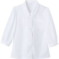 レギュラーカラー半袖ブラウス[女性用][ボンマックス製品