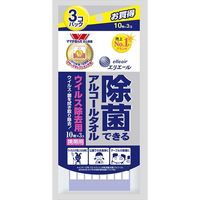 大王製紙 エリエール除菌ウイルス携帯10枚×3P 4902011734560 1セット（12個）（直送品）