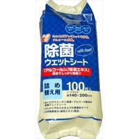 JEL除菌ウエットシート100枚詰替 4957434002581 1セット（10個） 昭和紙工（直送品）