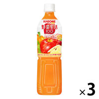 カゴメ 野菜生活100 アップルサラダ スマートPET 720ml 1セット（3本）【野菜ジュース】