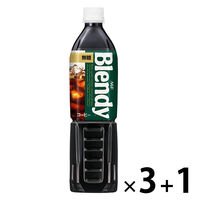 【セール品】味の素AGF ブレンディ ボトルコーヒー 無糖 900ml 1セット（3本+1本）※3本購入で1本プレゼント