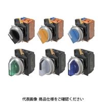 オムロン 照光 2ノッチ セレクタスイッチ 緑 透明緑 A30NWー2MLーTGAーG101ーGA 1セット(2個)（直送品）