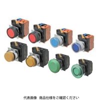 オムロン 押ボタンスイッチ 照光/平形 金属ベゼル 透明青 A22NLーMNAーTAAーP101ーAB 1セット(2個)（直送品）