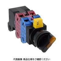 IDEC φ22 HWシリーズ 照光セレクタスイッチ 3ノッチ 黄 HW1Fー3322N1M2Y 1個（直送品）